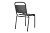 Enid Outdoor Side Chair|black