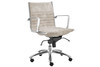 Dirk Low Back Office Chair in Velvet|beige_velvet