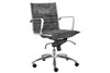 Dirk Low Back Office Chair in Velvet|gray_velvet