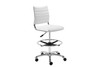 Axel Adjustable Height Drafting Office Stool|white