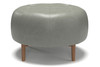 Willow Vega Leather Ottoman|slate_vegan_leather