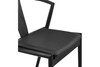 Blanche Side Chair|black_leatherette_seat_and_black_frame