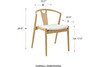 Blanche Side Chair|white_fabric_seat_and_natural_frame