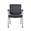 Eon Visitor Chair|gray_white_chrome