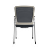 Eon Visitor Chair|gray_white_chrome