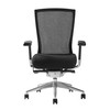 Oroblanco High Back Office Chair|black_polished_aluminum
