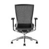 Oroblanco High Back Office Chair|black_polished_aluminum