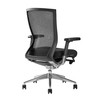 Oroblanco High Back Office Chair|black_polished_aluminum