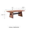 Folke 51 Inch Coffee Table|walnut