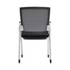 Oroblanco Visitor Chair (Set of 2)|black_chrome