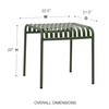 Enid 22 Inch Outdoor Side Table|dark_green