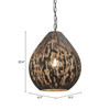 Koza Ceiling Lamp|black dimension