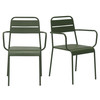 Rosco Outdoor Armchair (Set of 2)|dark_green