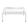 Enid 36 Inch Outdoor Coffee Table|white