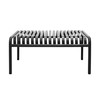 Enid 36 Inch Outdoor Coffee Table|black