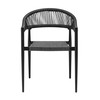 Iselin Outdoor Armchair (Set of 2)|black
