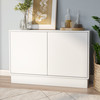 Tresero 35 Inch Cabinet|high_gloss_white lifestyle