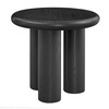 Gunda 24 Inch Round Side Table|black