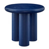 Gunda 24 Inch Round Side Table|blue