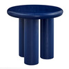Gunda 24 Inch Round Side Table|blue