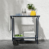 Enid 32 Inch Outdoor Cart|dark_blue lifestyle