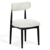 Marisol Boucle Dining Chair|white_black