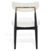 Marisol Boucle Dining Chair|white_black