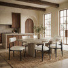 Marisol Boucle Dining Chair|white_black