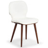 Tazmyn Leather Dining Chair|white_walnut