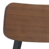 Divya Wood And Linen Dining Chair (Set of 2)|walnut_black_olive_green