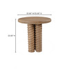 Treccia Side Table Oak|natural lifestyle