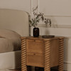 Treccia 2 Drawer Nightstand Oak|natural lifestyle