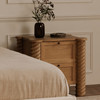 Treccia 2 Drawer Nightstand Oak|natural lifestyle
