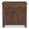 Gene Charging Nightstand Dark Brown|brown