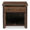 Gene Charging Nightstand Dark Brown|brown