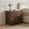 Gene Charging Nightstand Dark Brown|brown lifestyle