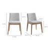 Deco Oak Dining Chair (Set of 2)|grey lifestyle