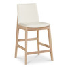 Deco Oak Counter Stool|white