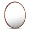 Alcott Small Round Mirror Walnut|brown
