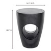 Aylard Outdoor Stool|black lifestyle
