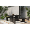 Lazarus Outdoor Bench|black lifestyle
