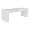 Lazarus Outdoor Bench|white