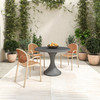 Isadora Outdoor Dining Table Grey|grey lifestyle
