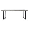 Jedrik Outdoor Dining Table Large Grey|grey