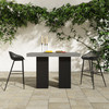 Lithic Outdoor Bar Table Grey|grey lifestyle