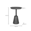 Foundation Outdoor Accent Table|grey lifestyle