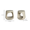Rothko Outdoor Stool|white lifestyle