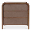 Rye 3 Drawer Nightstand Warm Brown|brown