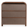 Rye 3 Drawer Nightstand Warm Brown|brown