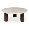 Landon Coffee Table Beige Travertine|beige
